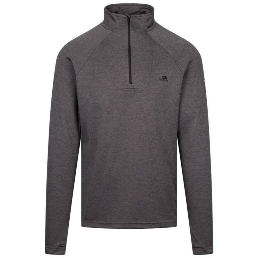 Trespass Mens Valin Long-Sleeved Top / Black Marl